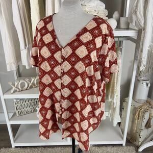 Lularoe women's Plus sz. 2Xl Boho lightweight, Spring, Fall, button up #2559